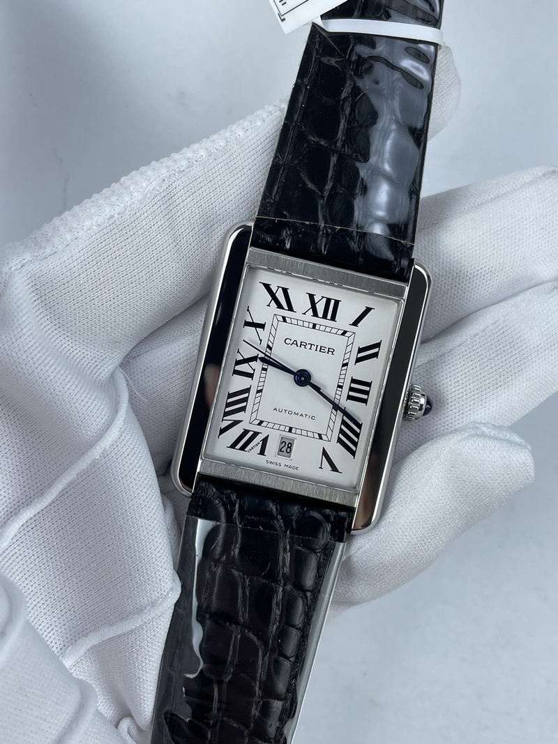 (준비완료/특급배송)NO.2422/AF공장 까르띠에 탱크솔로 31MM 악어